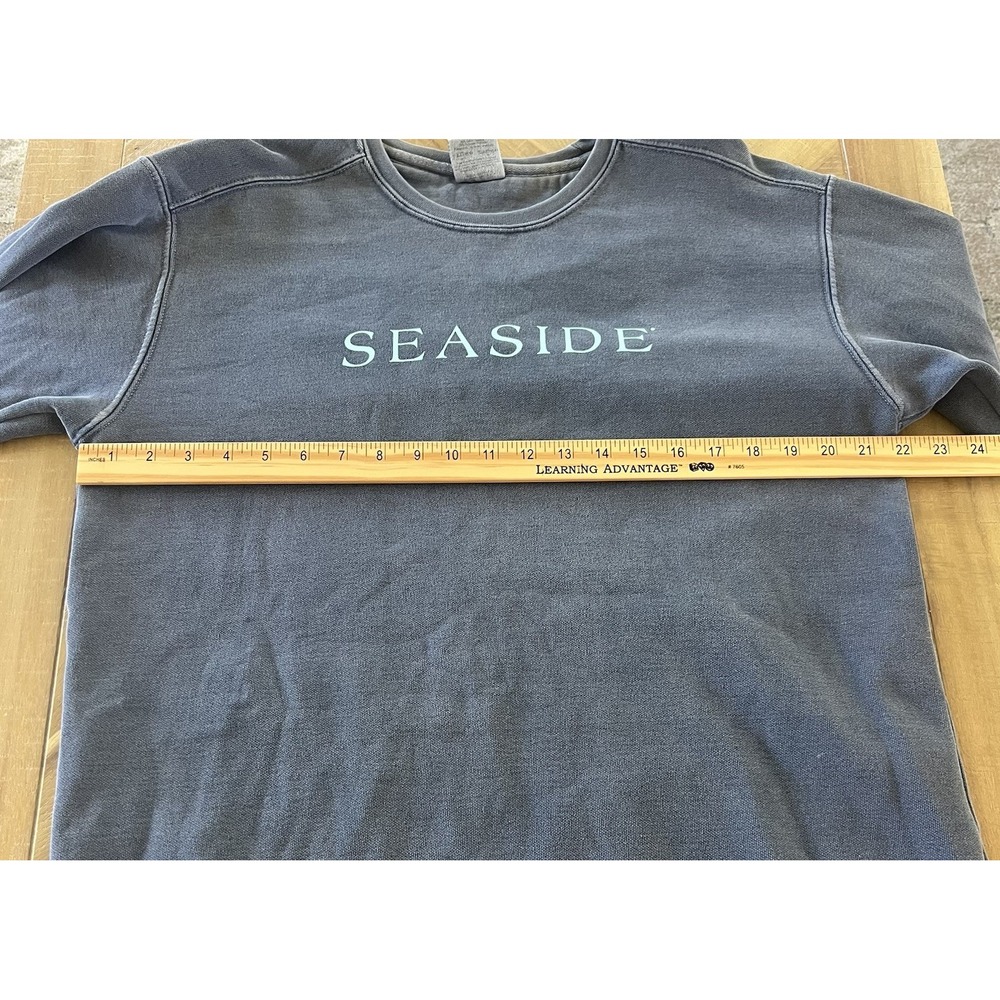 Seaside Florida 30A Comfort Colors Sweatshirt Size Medium Pullover Preppy Beach - Picture 5 of 6